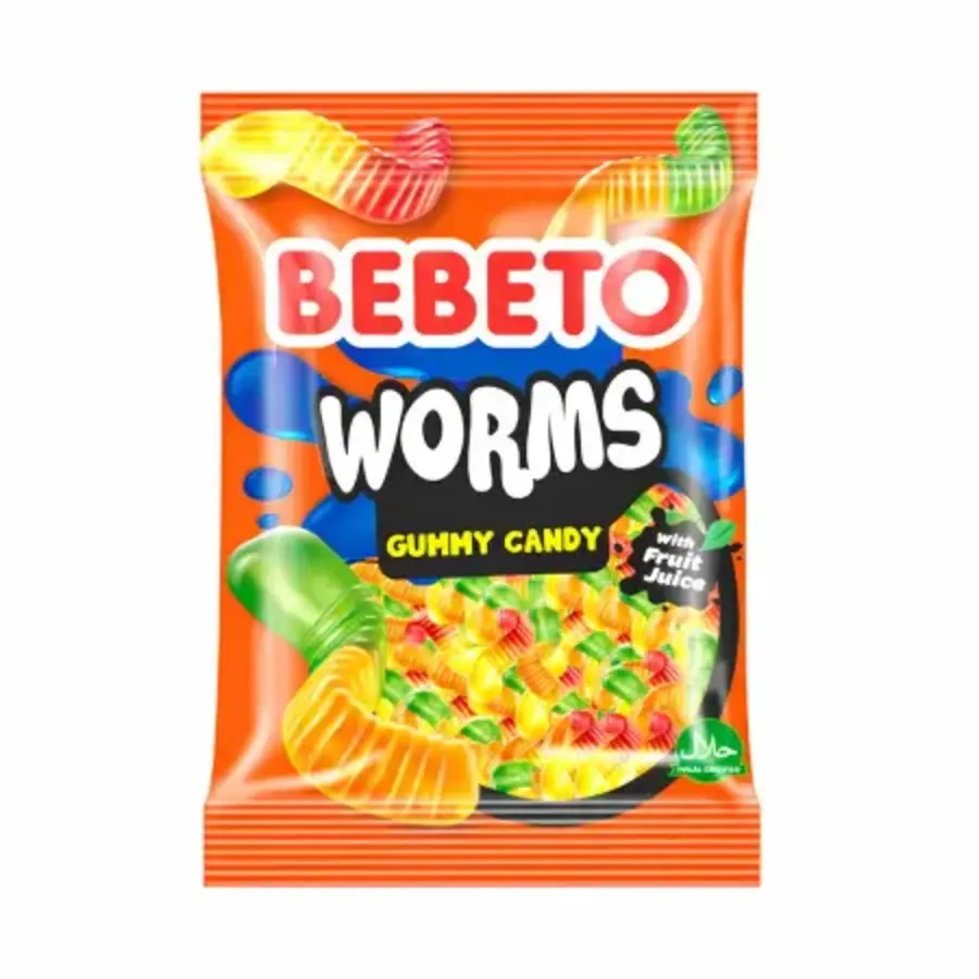 Bebeto Worms Gummy Candy 80G